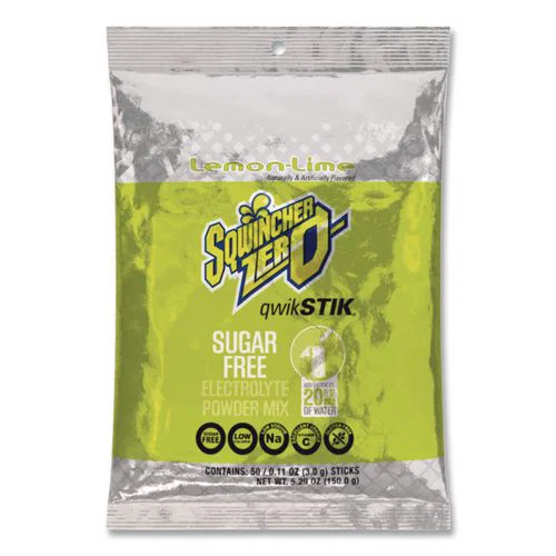Sugar-Free Qwik Stik Energy Drink Mix, Lemonade, 1.26 oz Packet, 50/Pack