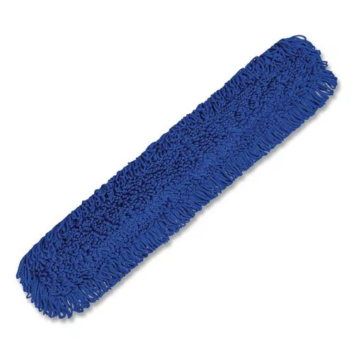 Microfiber Looped Dust Mop Pad Head, 48 x 5, Blue