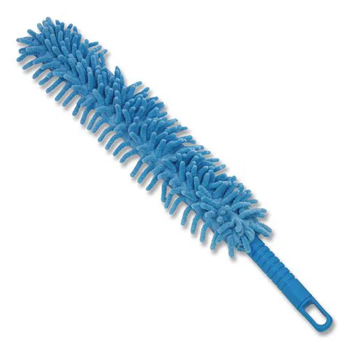 Flexible Wand Duster with Microfiber and Chenille Sleeve, 22" Length, 2/Pack