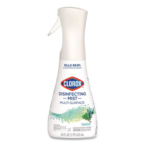 Disinfecting Mist, Eucalyptus Peppermint Scent, 16 oz Spray Bottle