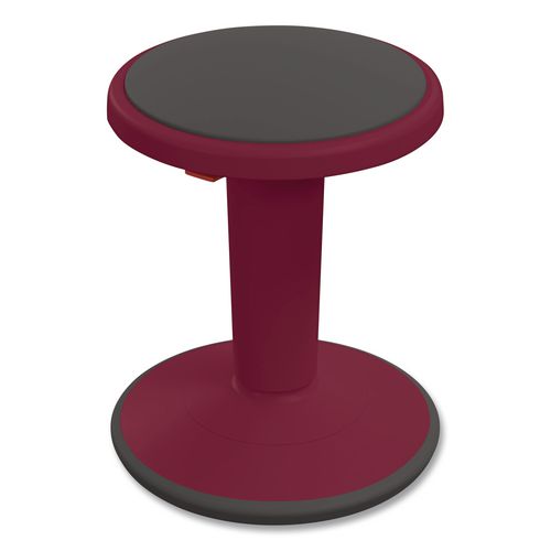 Hierarchy Grow Stool, Short, Backless, Supports Up to 250 lbs, 14" to 18" Seat Height, Currant Seat, Currant Base