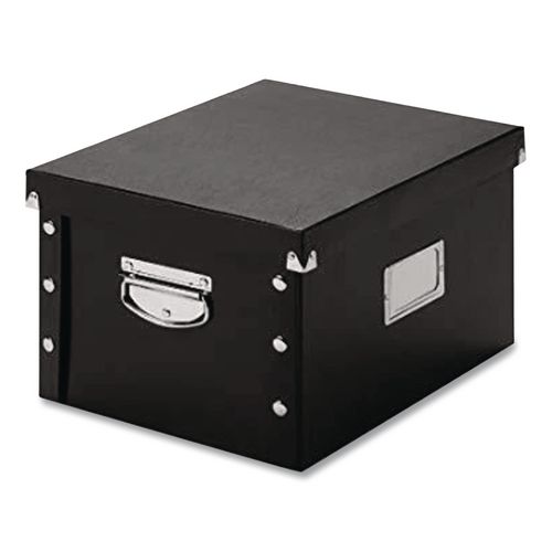 File Box, Letter/Legal Files, 16.25" x 9.75" x 13.25", Black