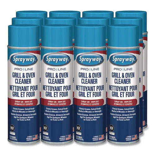 Grill and Oven Cleaner, 18 oz Aerosol Spray, 12/Carton