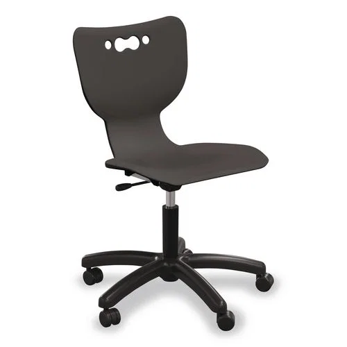 Hierarchy Five-Star Chair, Supports Up to 250 lbs, 21.68" Seat Height, Black Seat, Black Back, Black Base