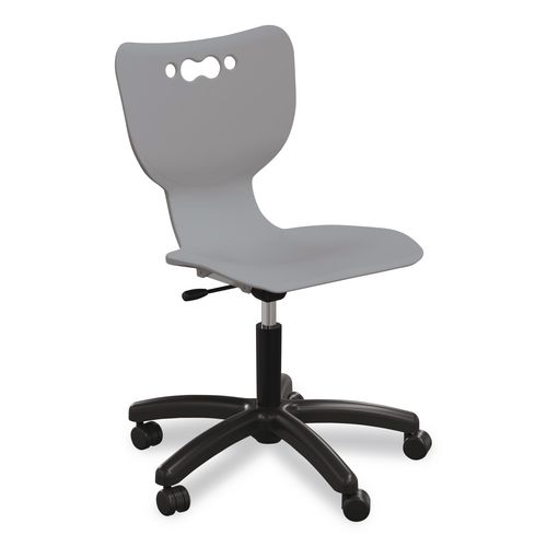 Hierarchy Five-Star Chair, Supports Up to 250 lbs, 21.68" Seat Height, Gray Seat, Gray Back, Black Base
