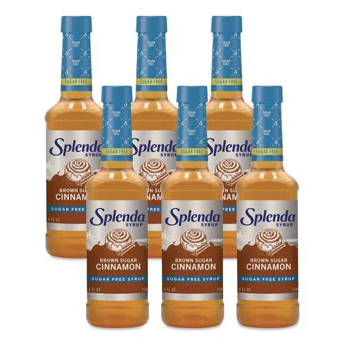 Sugar-Free Coffee Syrup, Brown Sugar Cinnamon, 25.4 oz Bottle, 6/Carton