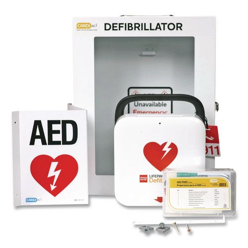 LIFEPAK CR2 Semi-Automatic, USB, English, Handle, Alarmed Cabinet