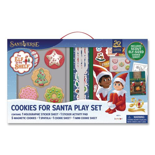 Elf On the Shelf Cookies For Santa Magnetic Wooden Play Set, Ages 3 and Up, 10 Pieces
