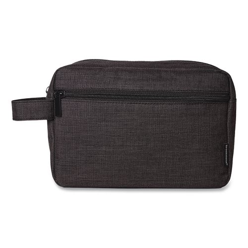 Fabric Travel Pouch, 8.27 x 2.76 x 6.3, Black