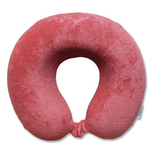 Terry Cloth Neck Pillow, Red