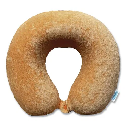 Terry Cloth Neck Pillow, Orange