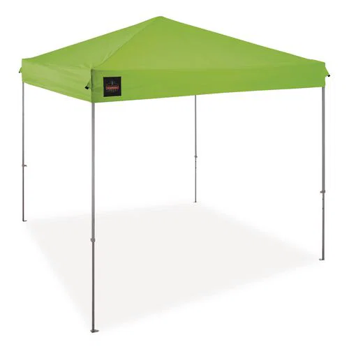 SHAX 6001 Lightweight Pop-Up Tent, 10 ft x 10 ft, Polyester/Steel, Lime