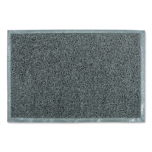 Doortex Twistermat Indoor Entrance Mat, Rectangular, Storm Gray Coiled Loops Surface, 16" x 24"