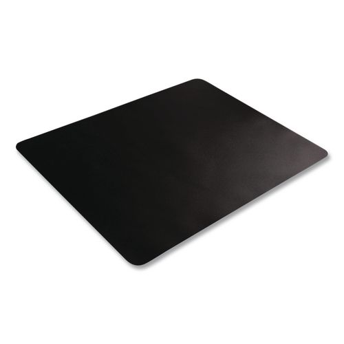 Desktex Black Vinyl Rectangular Desk Pad, 19 x 24, Black
