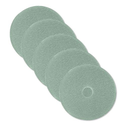 Ultra High-Speed Floor Burnishing Pads 3100, 24" Diameter, Aqua, 5/Carton