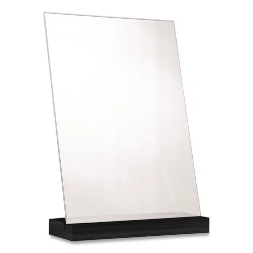 Acrylic Sign Holder with Black Angled Base, 5 x 7 Insert