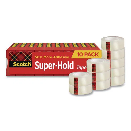 Super-Hold Tape Refill, 1" Core, 0.75" x 22.22 yds, Clear, 10/Pack