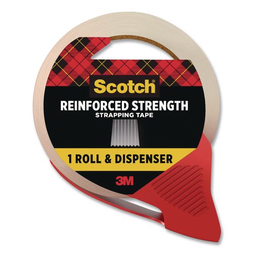 Reinforced Strength Strapping Tape 1.88" x 30 yds, 3" Core, Translucent