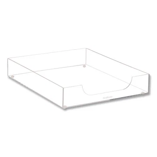 Acrylic Desk Tray, 10.25" x 12.5" x 2", Clear