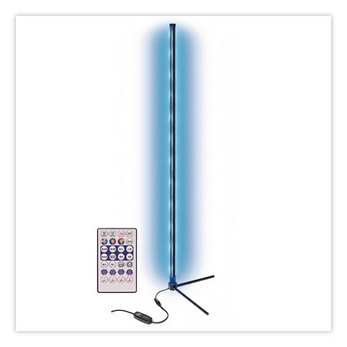 LED Corner Lamp, Multiple Lighting Colors, 49.5" Tall, Black Base
