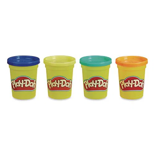 Play-Doh Wild Colors, Assorted, 4 oz, 4/Pack