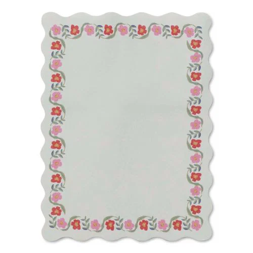 Delphine Floral Self-Stick Notes , 3.3" x 4.1", White/Multicolor, 50 Sheets/Pad