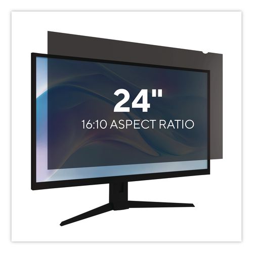 Anti-Glare Privacy Filter for 24" Widescreen Monitors, 16:10 Aspect Ratio