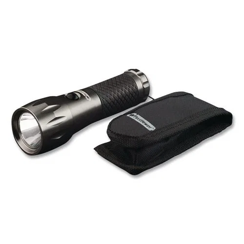 LED Tactical Flashlight, 3 AAA Batteries (Included), Silver