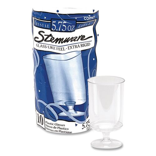 Comet Stemmed Drinkware, 5.75 oz, Clear, 500/Carton