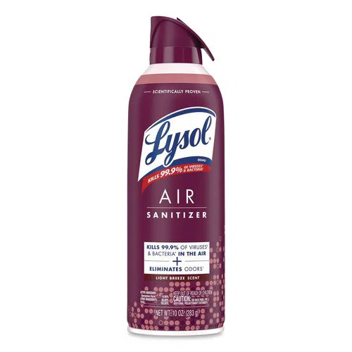 Lysol Air Sanitizer Spray, Light Breeze, 10 oz Aerosol Spray
