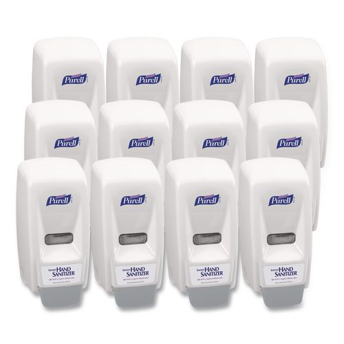 Bag-In-Box Hand Sanitizer Dispenser, 800 mL, 5.63 x 5.13 x 5.13, White, 12/Carton