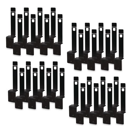 Rail Mount for ES Everywhere System, Black, 8/Pack, 4 Packs/Carton