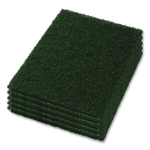 Scrubbing Pad, 14 x 28, Green, 5/Carton