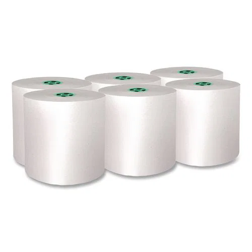 Pro Hard Roll Paper Towels with Absorbency Pockets for Scott Pro Dispenser, Green Core Only, 1-Ply, 7.5" x 900 ft,6 Rolls/CT