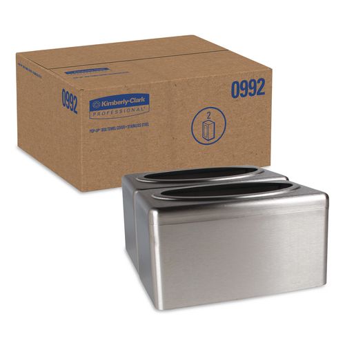 Folded Towel Dispenser, 10.4 x 6.1 x 5.4, Stainless Steel