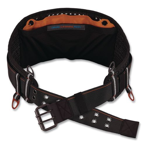 Arsenal 5558 7" Padded Tool Belt with Hot/Cold Pack - Tool Tethering Attachment Points, 46" to 56" Waist, XL/2XL, Black