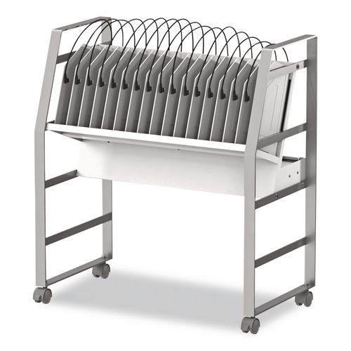 16 Bay Open Charging Cart for 16 Devices, 27 x 14.75 x 30