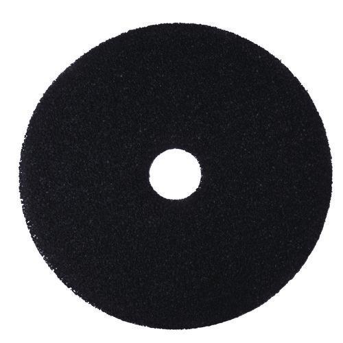 Low-Speed Stripper Floor Pad 7200, 18" Diameter, Black, 5/Carton