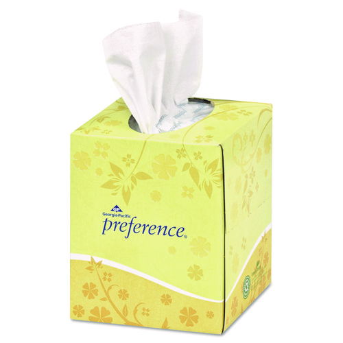 Pacific Blue Select Cube Box Facial Tissue, 2-Ply, White, 100 Sheets/Box, 36 Boxes/Carton