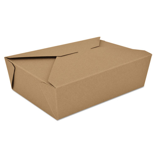 ChampPak Retro Carryout Boxes, #3, 7.75 x 5.5 x 2.5, Brown, Paper, 200/Carton