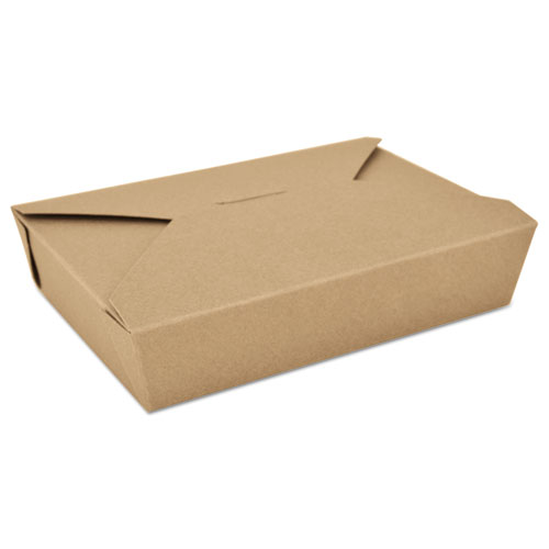 ChampPak Retro Carryout Boxes, #2, 7.75 x 5.5 x 1.88, Brown, Paper, 200/Carton