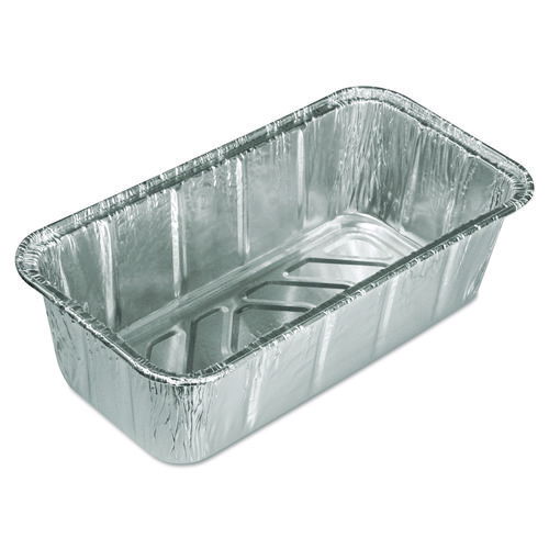Aluminum Baking Pan, #2 Loaf, 2 lb Capacity, 8 x 3.88 x 2.59, 200/Carton