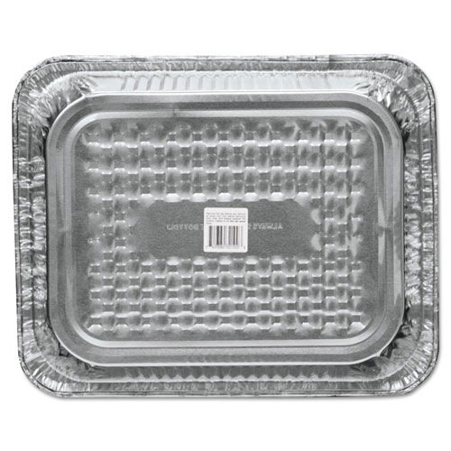 Aluminum Steam Table Pans, Half-Size Deep, 2.56" Deep, 10.38 x 12.75, 100/Carton