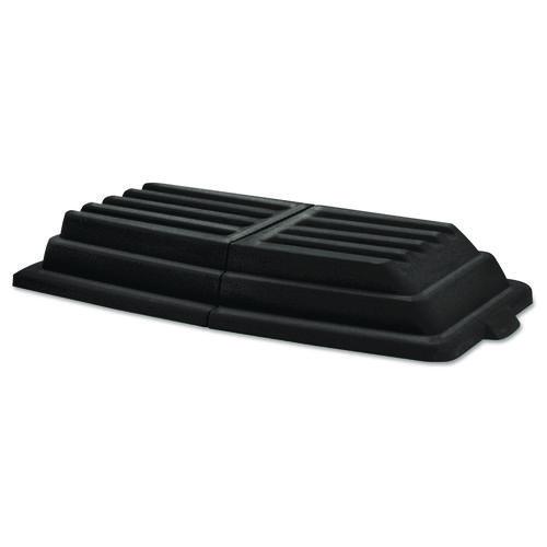 Hinged Dome Tilt Truck Lid, 31.75w x 61d x 8.75h, Black