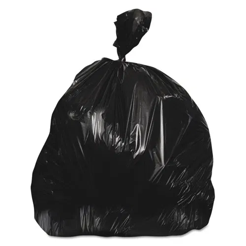 Linear Low-Density Can Liners, 16 gal, 0.9 mil, 24" x 32", Black, Flat Pack, 500/Carton