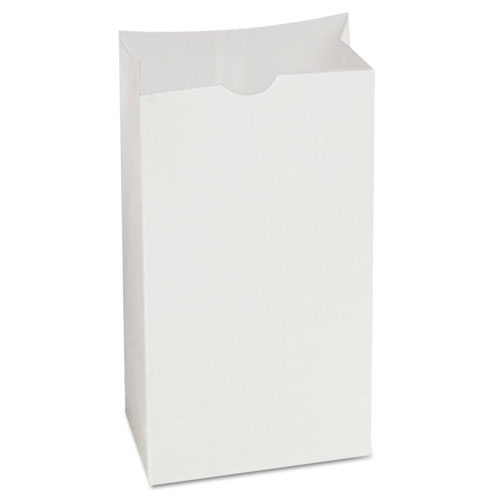 SOS Bakery Bag Dubl Wax, 5" x 3.13" x 9.69", White, 1,000/Carton