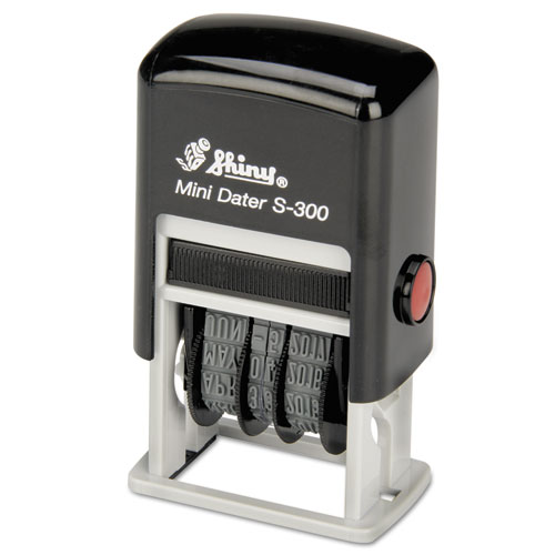7520013523018, SKILCRAFT Self Inking Line Dater, Red