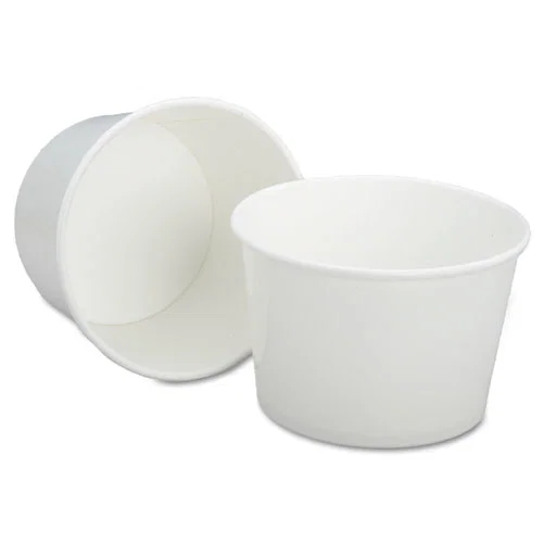 7350002900586, SKILCRAFT Hot Beverage Cups, Squat, 16 oz, Paper, White, 500/Box