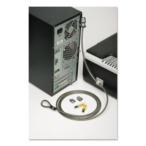 5340015987495, SKILCRAFT Desktop and Peripherals Locking Kit, 6 ft Steel Cable