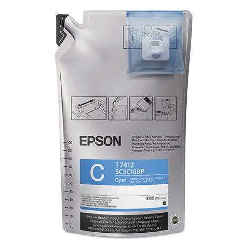 T741200 UltraChrome DS Ink, Cyan, 6/Pk